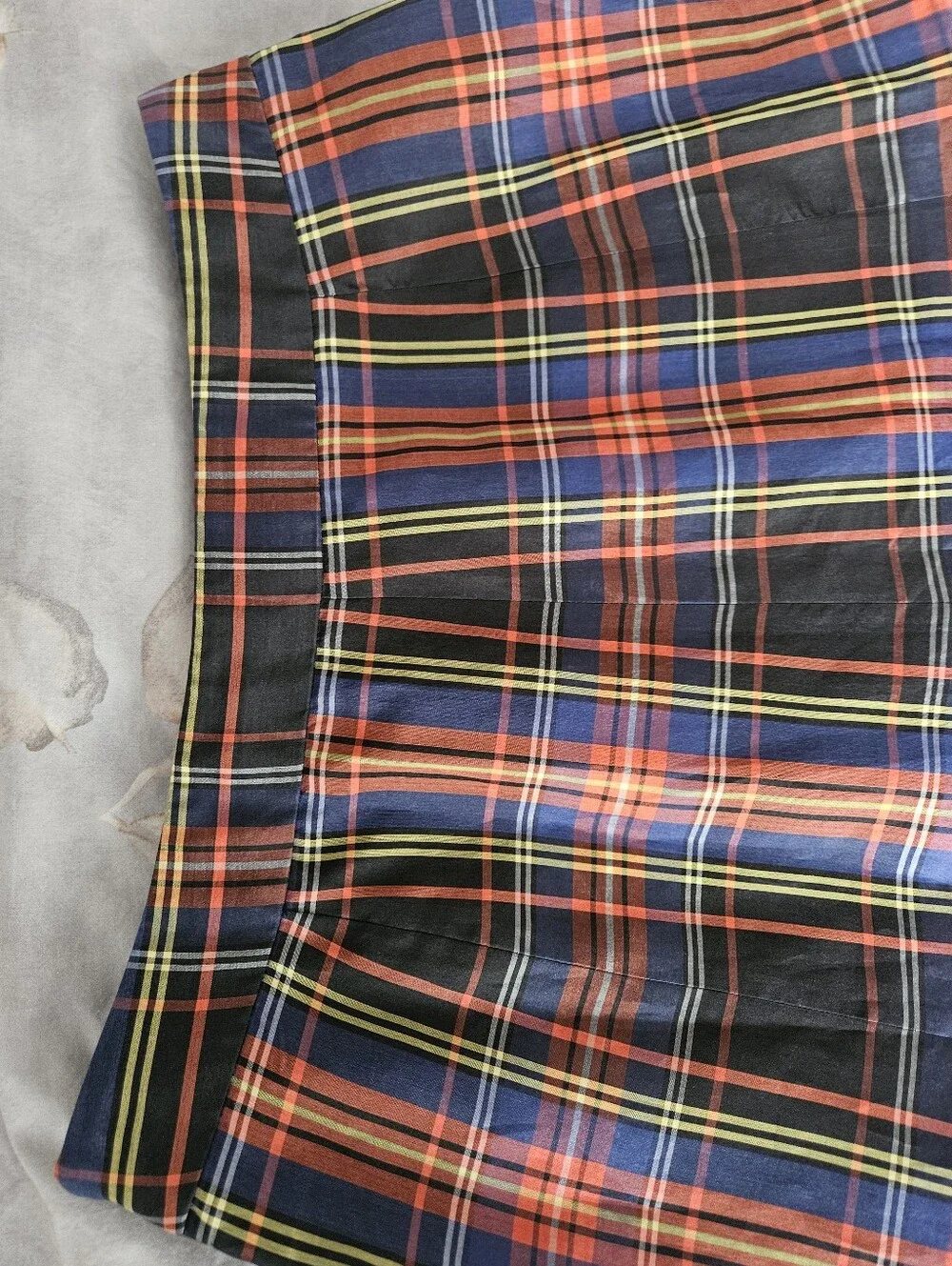 J. CREW Silk Tartan Plaid Box Pleat A-Line Festive & Classic Skirt | SZ 0